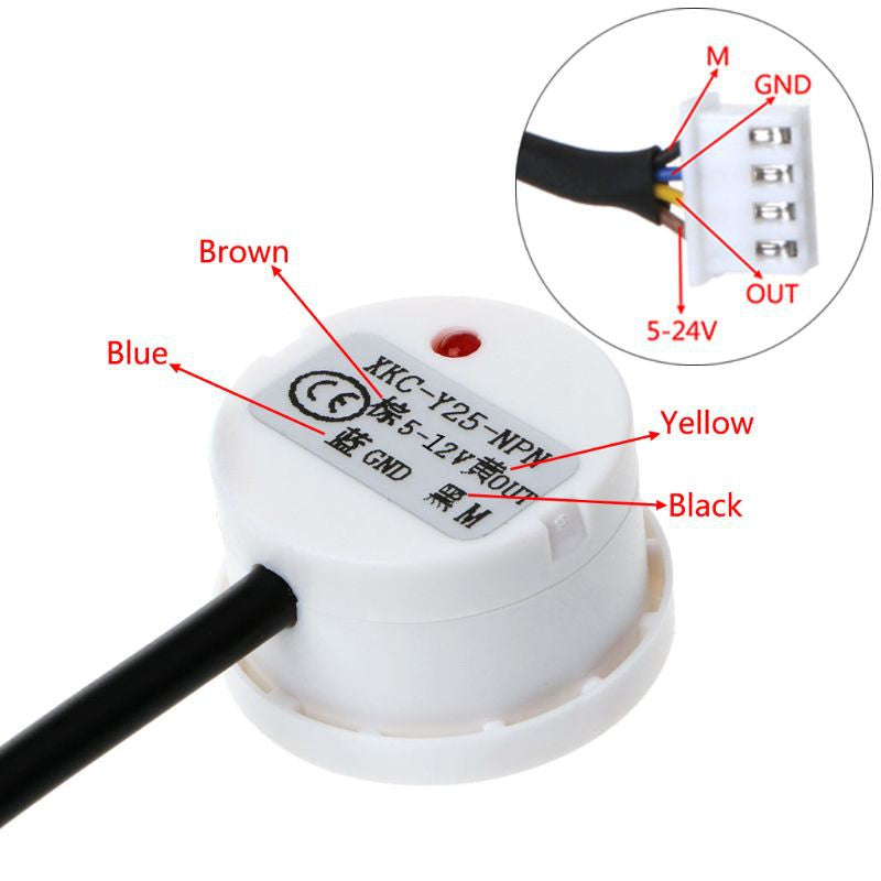 Non Contact Liquid Level Sensor Stick Type Water Detector Switch Dc Xkc-y25-npn