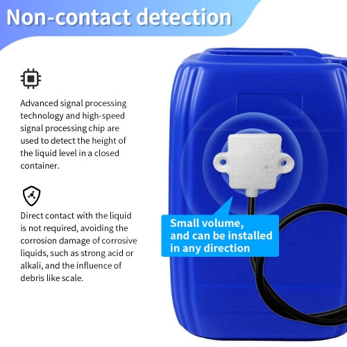 XKC-Y23A-V 5V Intelligent Non-contact Capacitive Level Sensor Adjustable Sensitivity Sensor for Flat Container