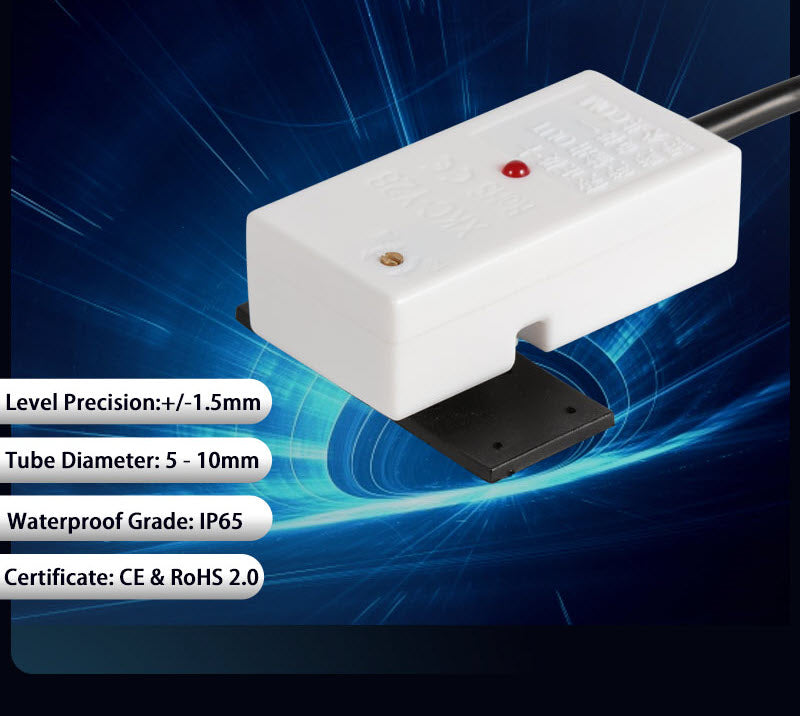 XKC-Y28 Non-Contact Liquid Level Sensor – RS485/NO/NC, IP67 Waterproof, DC 5V/12V/24V, for Plastic, Glass, Ceramic Pipes